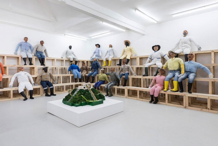 Condo 2017年奧斯卡.穆勒爾(Oscar Murillo)展出作品《Human Resources》。(Carlos/Ishikawa畫廊提供)