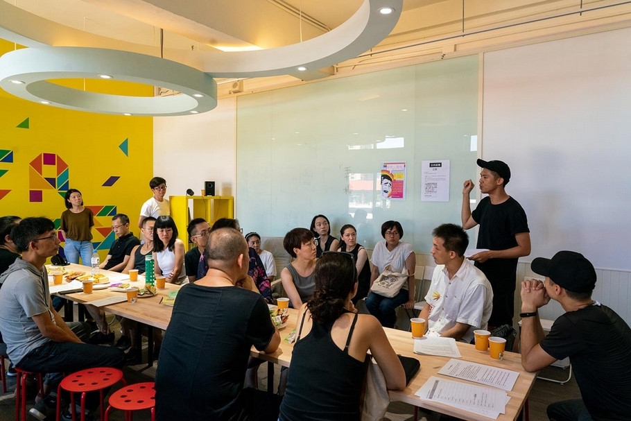 進駐台灣當代文化實驗場（Taiwan Contemporary Culture Lab，簡稱C-LAB）的Creators見面會現場。（攝影／呂國瑋，文化部提供）