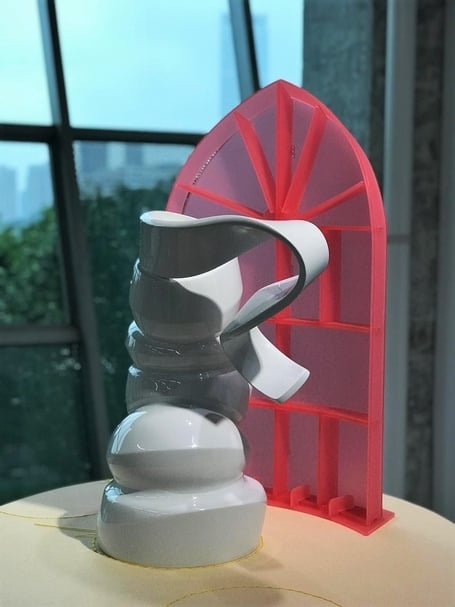 2018年Condo上海在馬凌畫廊的「無靈之靈」展覽線場一景。(攝影/舒桐)