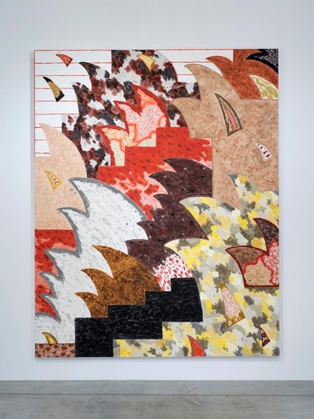 蕾貝卡．莫理絲（Rebecca Morris）2018年的作品《無題 #4-18》（Untitled #4-18）。（藝術家及Corbett vs. Dempsey畫廊提供）