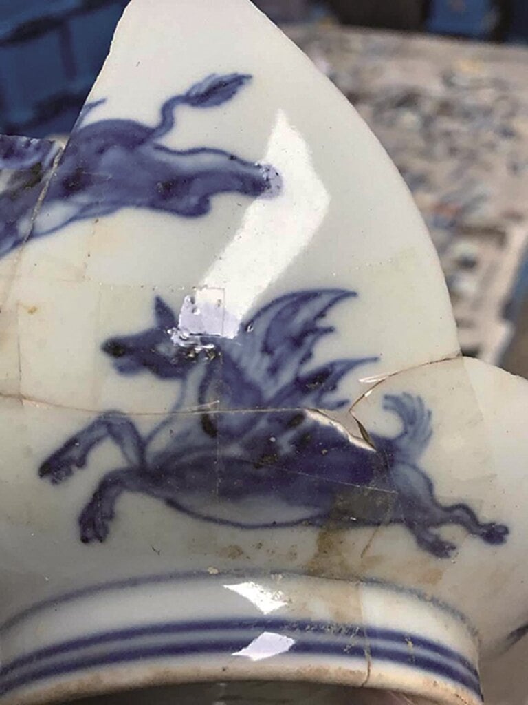 青花天馬紋。