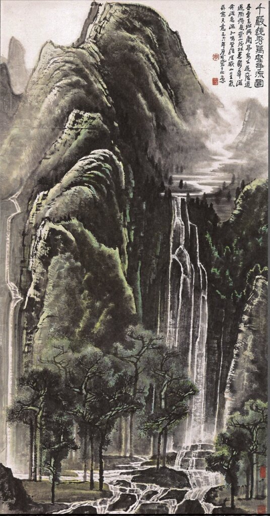 中國嘉德：李可染1978年作〈千巖競秀萬壑爭流圖〉，180×97公分，成交價1億2650萬元。