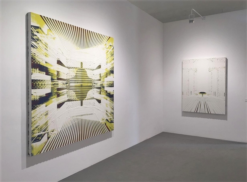 博而厲畫廊於「北京當代．藝術展」展出現場。（攝影／萬永婷）
