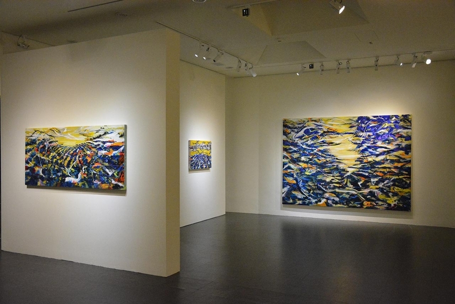 「吟唱的河流——王淑鈴」展覽現場。（采泥藝術提供）