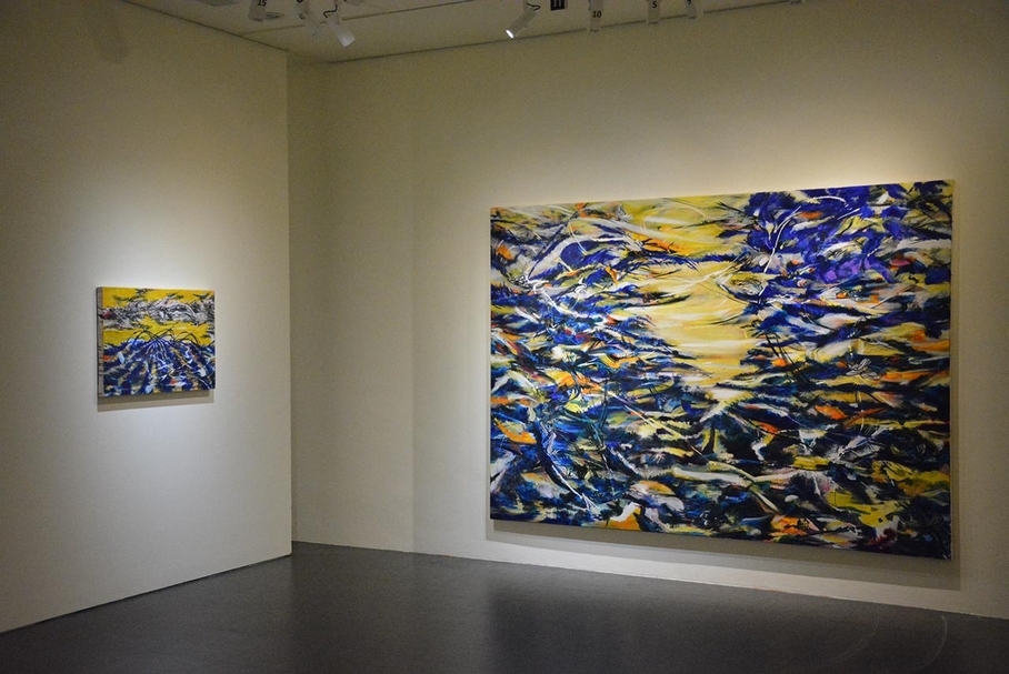 「吟唱的河流——王淑鈴」展覽現場。（采泥藝術提供）