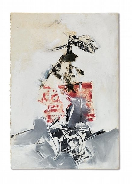 李仲生《157》,水彩、紙本,39x27.5cm。(香港蘇富比提供)
