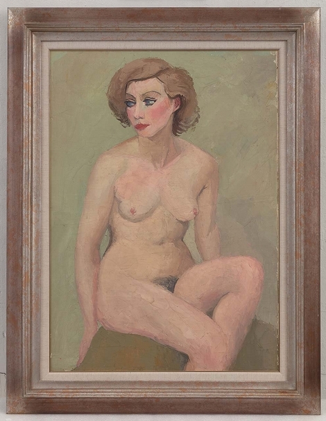 潘玉良｜裸女 油彩畫布 91×64.2cm 約1940s 預估價：600萬至800萬港元 圖｜中國嘉德香港