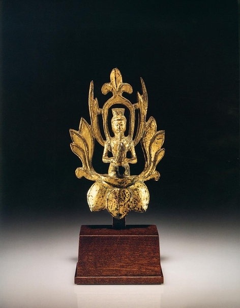 佳士得：「中國瓷器及工藝精品」編號1125東魏〈鎏金銅飛天像〉，成交價34萬8,500美元。（佳士得提供）