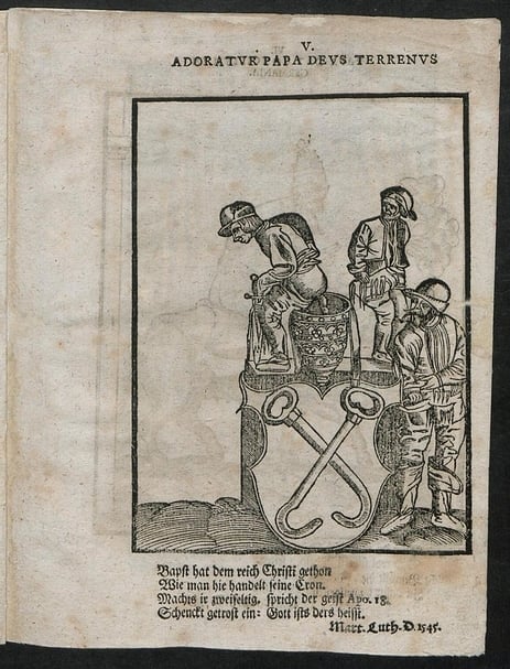 出自《Abbildung des Bapstum》，1600年。（CC BY-NC-SA）