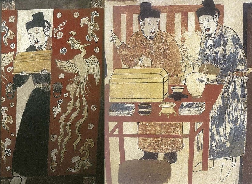 圖9-1 張世卿墓後室東壁壁畫局部。圖│賈方舟（西南民族大學旅遊與歷史文化學院）、郝紅星（鄭州市文物考古研究院）