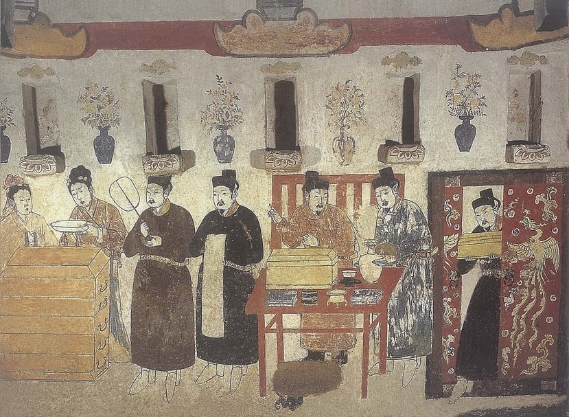 圖9 張世卿墓後室東壁壁畫。圖│賈方舟（西南民族大學旅遊與歷史文化學院）、郝紅星（鄭州市文物考古研究院）