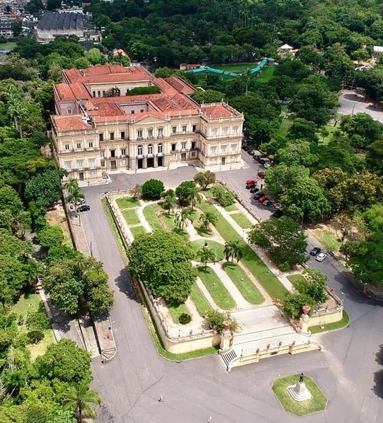 成立於1818年的巴西國家博物館（National Museum of Brazil）。（攝影／Roberto da Silva，圖片擷取自巴西國家博物館網站）