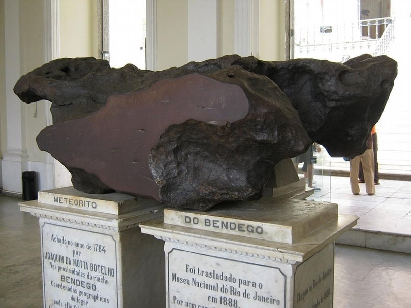 巴西國家博物館（National Museum of Brazil）館藏有18世紀發現的隕石。（©Jorge Andrade）