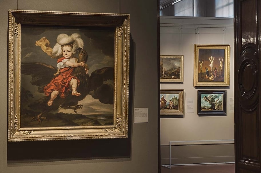 林布蘭及其學派展間。（莫斯科普希金博物館提供）