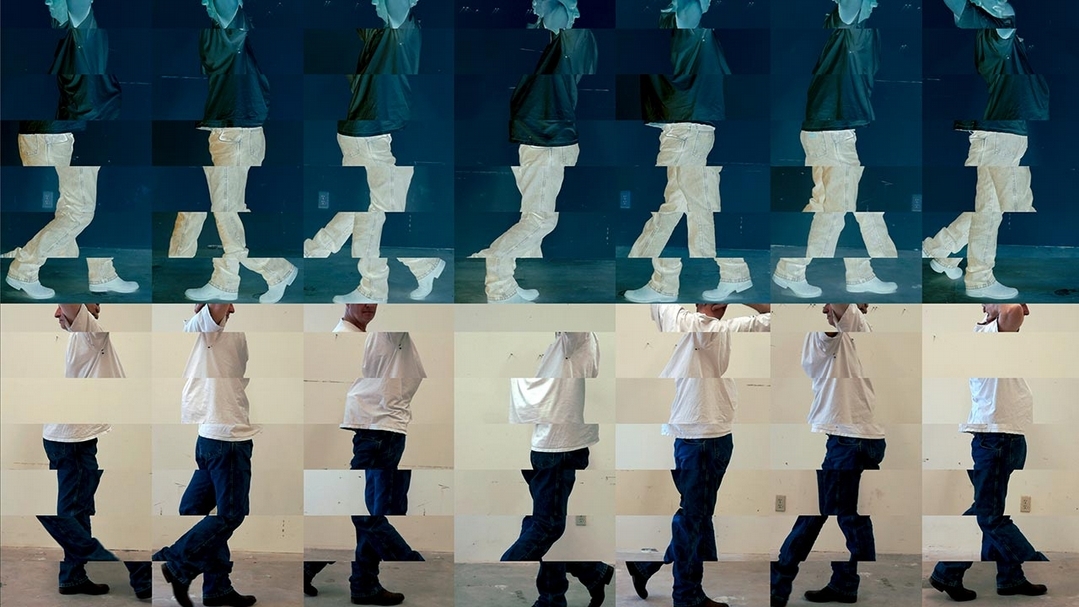 布魯斯．諾曼（Bruce Nauman）《Contrapposto Studies, I Through VII》，七頻道錄像（彩色、有聲），尺寸依場地而定，2015/2016。（© 2018 Bruce Nauman/Artists Rights Society (ARS), New York）