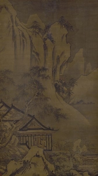 夏圭（款）《觀梅圖》，估價5,000至8,000港元，成交價156.25萬港元。（蘇富比提供）