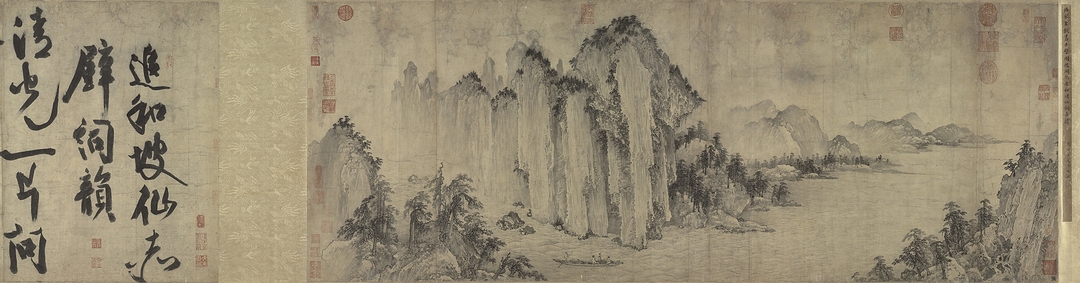 金代武元直〈赤壁圖〉,本幅50.8×136.4公分,國立故宮博物院藏。 圖│國立故宮博物院