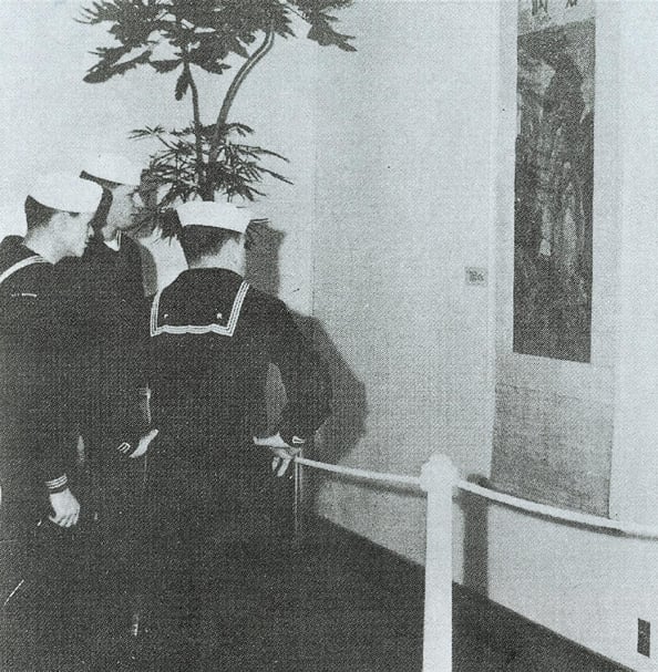 1961年美國「中國古藝術品」(Ancient Chinese Art Exhibition)巡迴展於舊金山笛昂博物館陳列室。(本刊資料室)