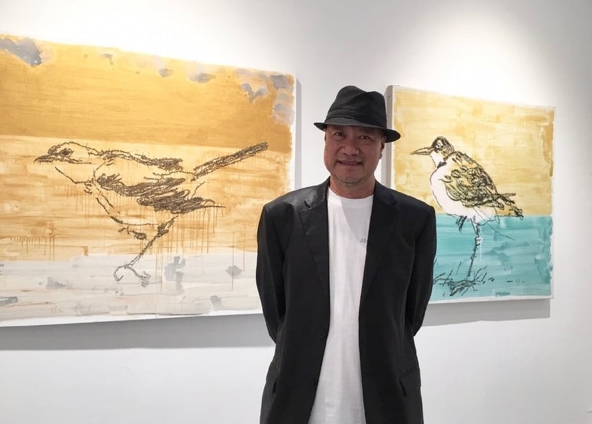 葉永青此次亦於魏畫廊展出多幅作品。（本刊資料室）