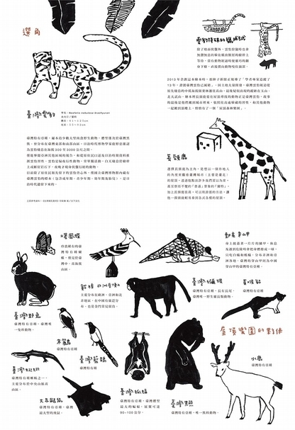 《雲豹的屋頂》書末有春子細膩繪製的相關的知識補充頁。(遠流出版社提供)