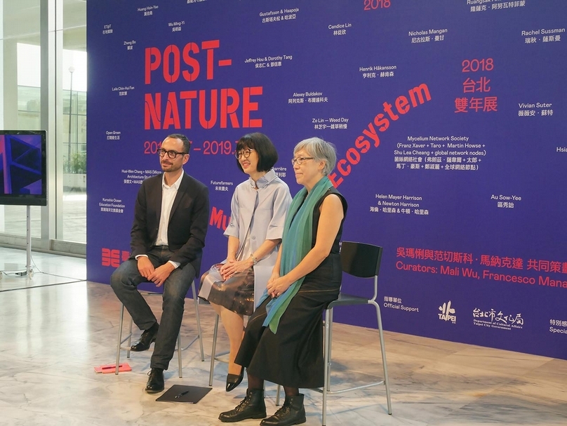 2018年台北雙年展「後自然：美術館作為一個生態系統」開幕現場。（攝影／張玉音）