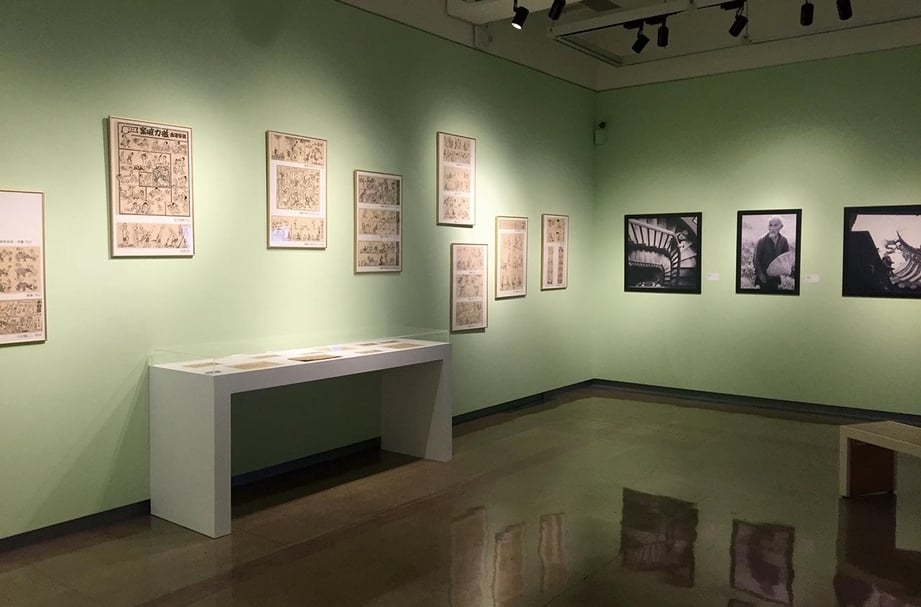 「豐年．農村．宜蘭人——藍蔭鼎與楊英風雙個展」展覽現場。（宜蘭美術館提供）