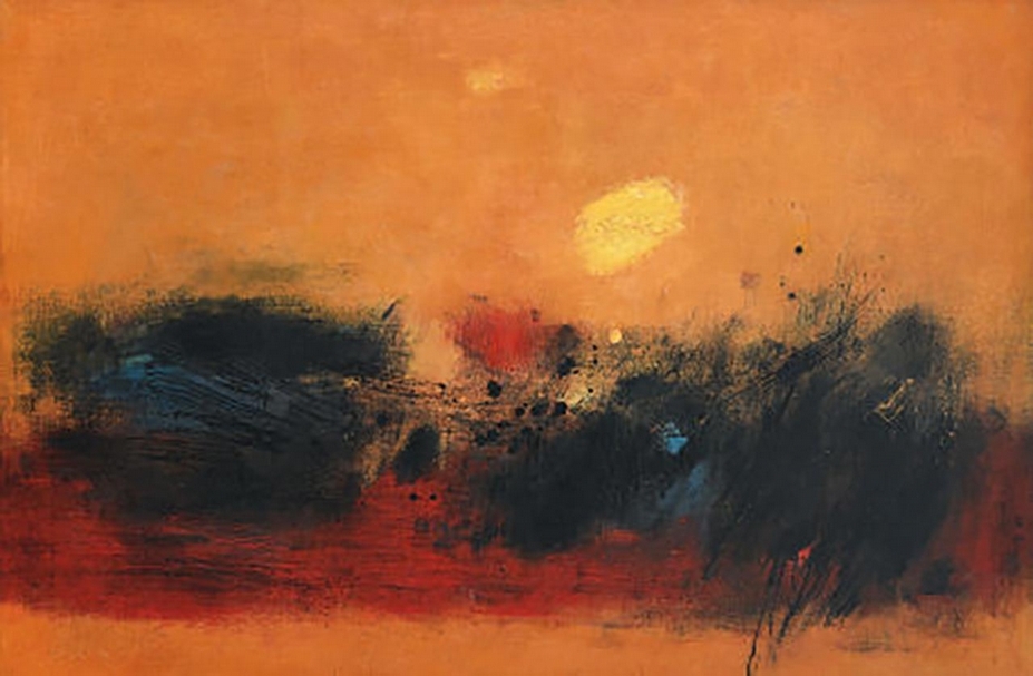 鍾泗濱《自然的神韻》，油畫、畫布 101.5×153cm，1963，預估價150萬至200萬港元。圖｜富藝斯