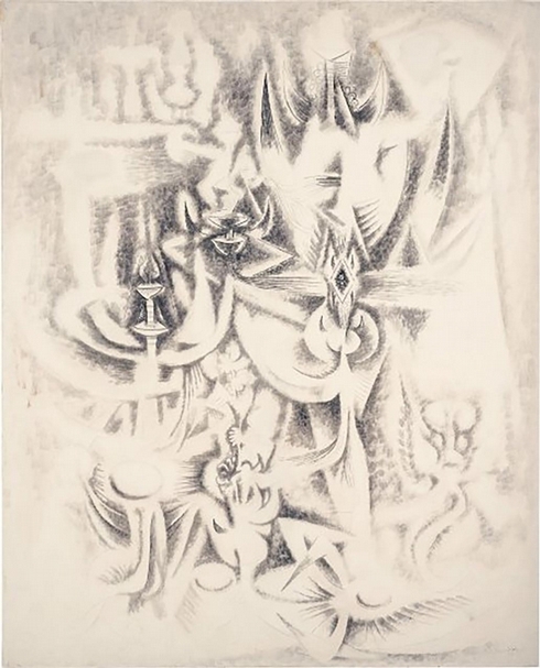 林飛龍《變化》，油畫、畫布，155×125cm，1945，預估價1200萬至1600萬港元。（ © Adagp, Paris, 2018）