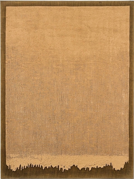 河鍾賢（Ha Chong-Hyun）《接合 77-12》，油彩、麻布，160.1 x 120.1cm，1977，估價：100萬至150萬港元。（蘇富比提供）