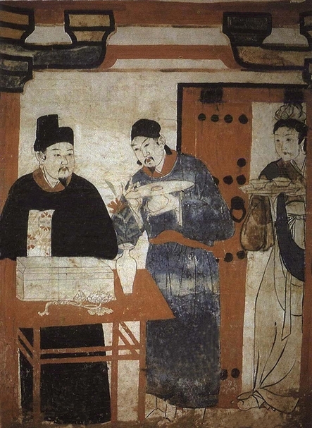 圖11 張恭誘墓東南壁備茶圖。（張倩、郝紅星提供）