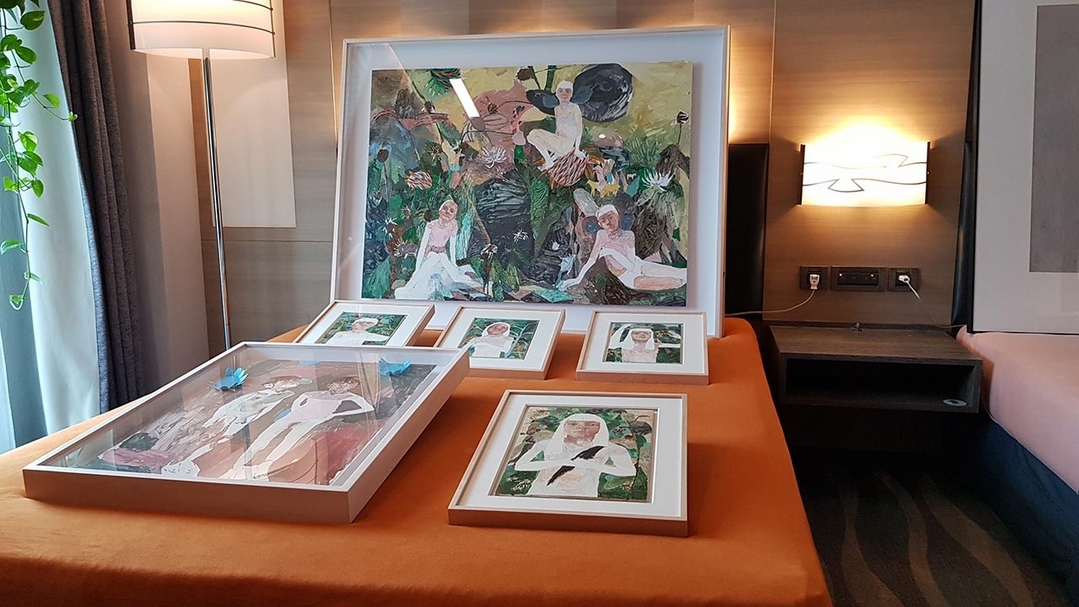 城市商旅真愛館展區，展出畫廊為伊日藝術。（攝影／崔綵珊）