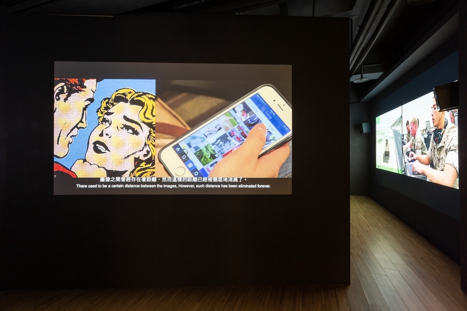 「2018 台灣國際錄像藝術展——離線瀏覽」展覽現場。(鳳甲美術館提供)