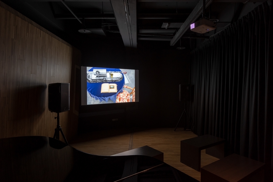 「2018 台灣國際錄像藝術展——離線瀏覽」展覽現場。(鳳甲美術館提供)