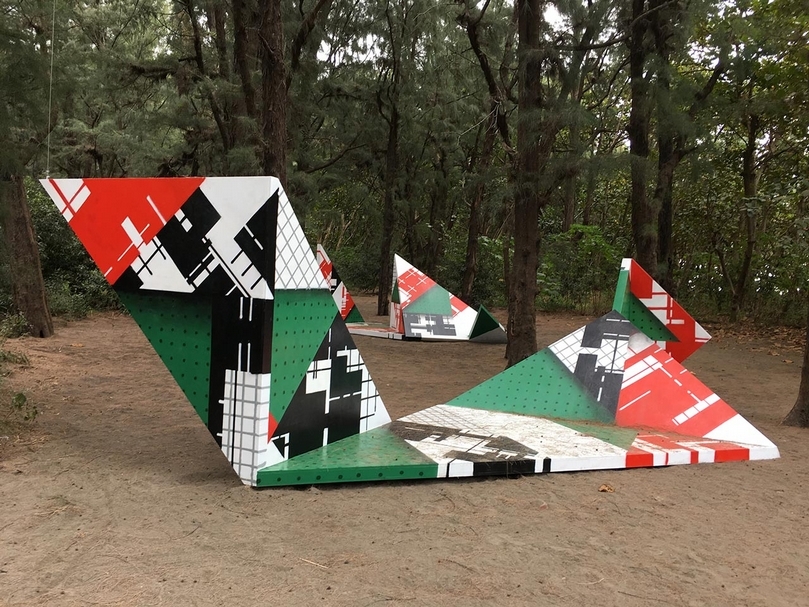 Ar/t/chitecture台南環境藝術創作展展覽現場。（台南環境藝術創作展提供）