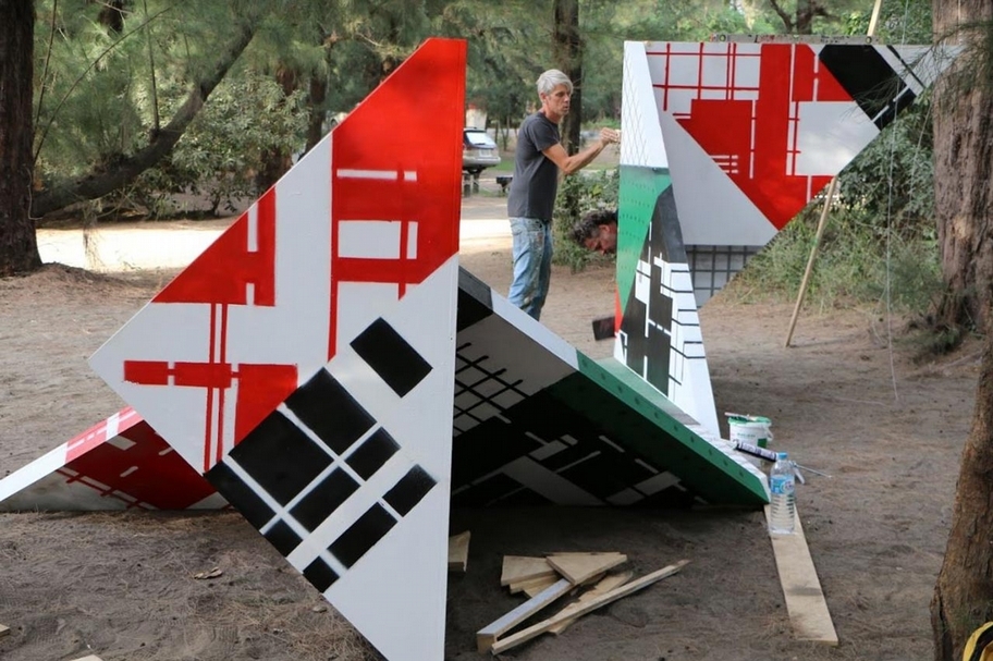 Ar/t/chitecture台南環境藝術創作展展覽現場。（台南環境藝術創作展提供）
