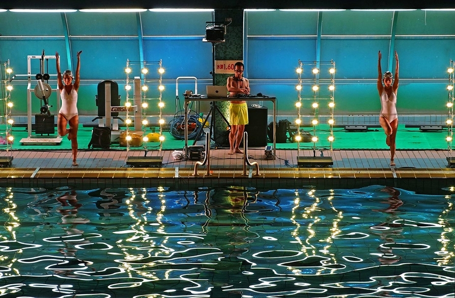 2018關渡光藝術節《游泳克High Swimming》發表現場。（攝影／王俊傑）