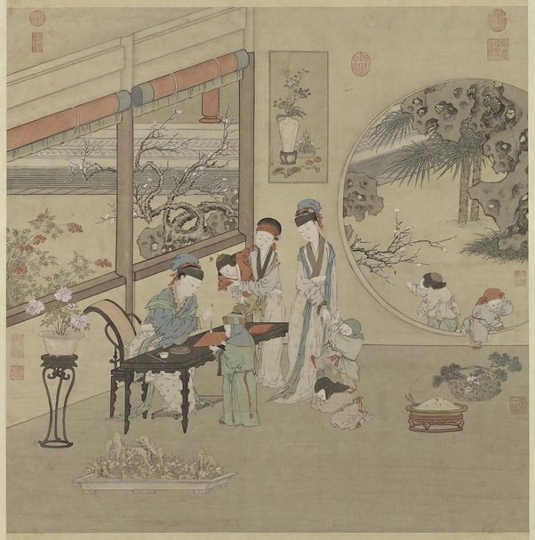 傍花村裡坐團樂，從「百卉清供──瓶花與盆景畫特展」看千年花事| 典藏