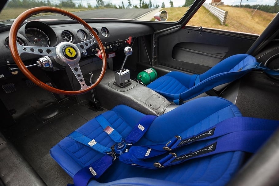 Ferrari 250 GTO 內裝。 (RM Sotheby's 提供)