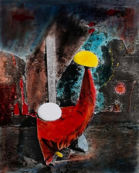 李元佳《Untitled C.1994》，手繪黑白照片，19.9 x 24.5cm。（亞紀畫廊提供）