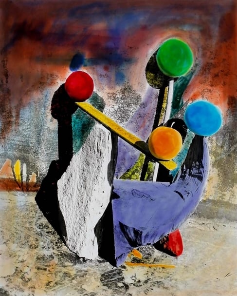 李元佳《Untitled C.1994》，手繪黑白照片，19.9 x 24.5cm，。（亞紀畫廊提供）