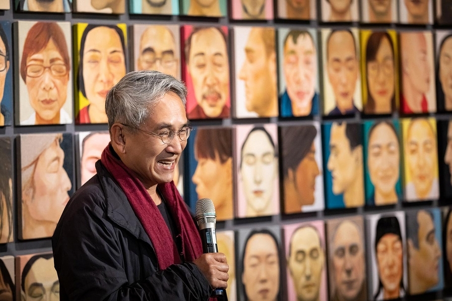 雲門舞集創辦人林懷民，於雲門春茶記者會公開說明雲門全年度的規畫與行程。（攝影／李佳曄，雲門文化藝術基金會提供）