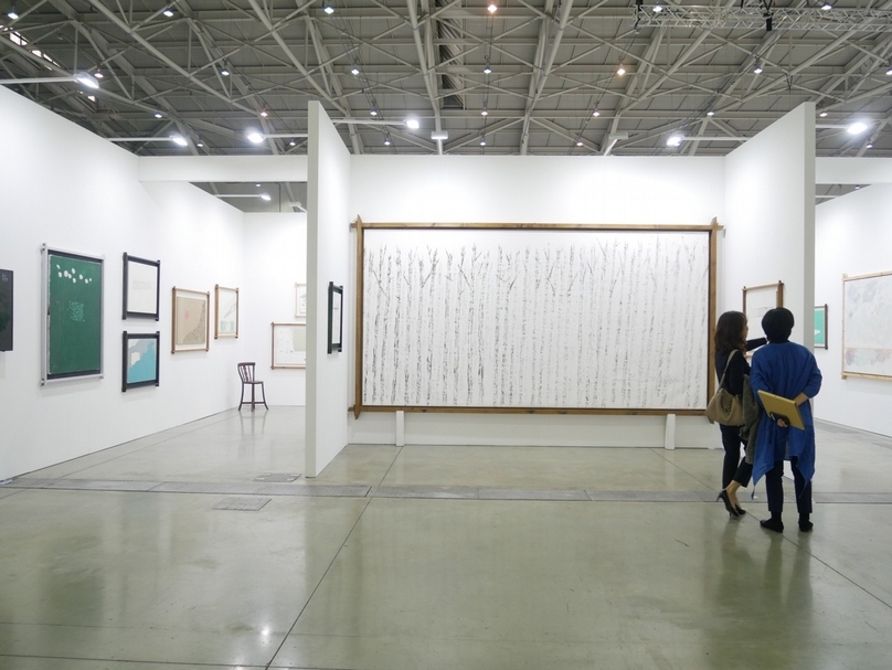 漢雅軒（Hanart TZ Gallery）呈現出葉世強個展展位一景。（本刊資料室）