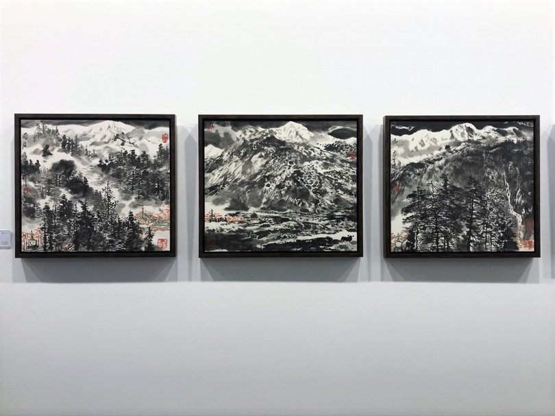 上海的言午畫廊帶來藝術家李小可的西藏主題系列作品。（本刊資料室）