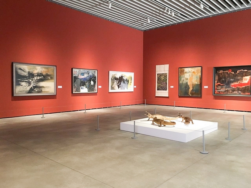 台南市美術館展間一隅。（攝影／劉星佑）
