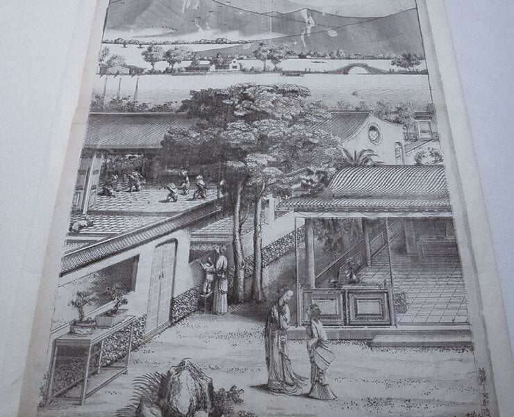日本海杜美術館學藝員青木隆幸於致詞時特別提到，這是海杜美術館展品第一次跨海展出，這些原本同一時期製作、但分散於日本、中國及荷蘭等地的作品能夠於一展廳內展陳，讓他感到非常的榮幸與幸福。海杜美術館展品包括有丁允泰的版畫〈西湖圖〉等。