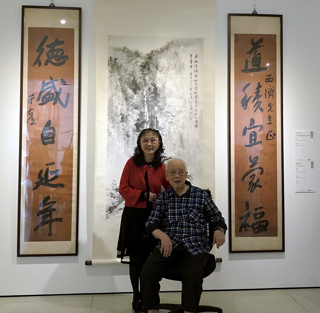 吳平與劉延濤女公子劉彬彬。攝影/藍玉琦。