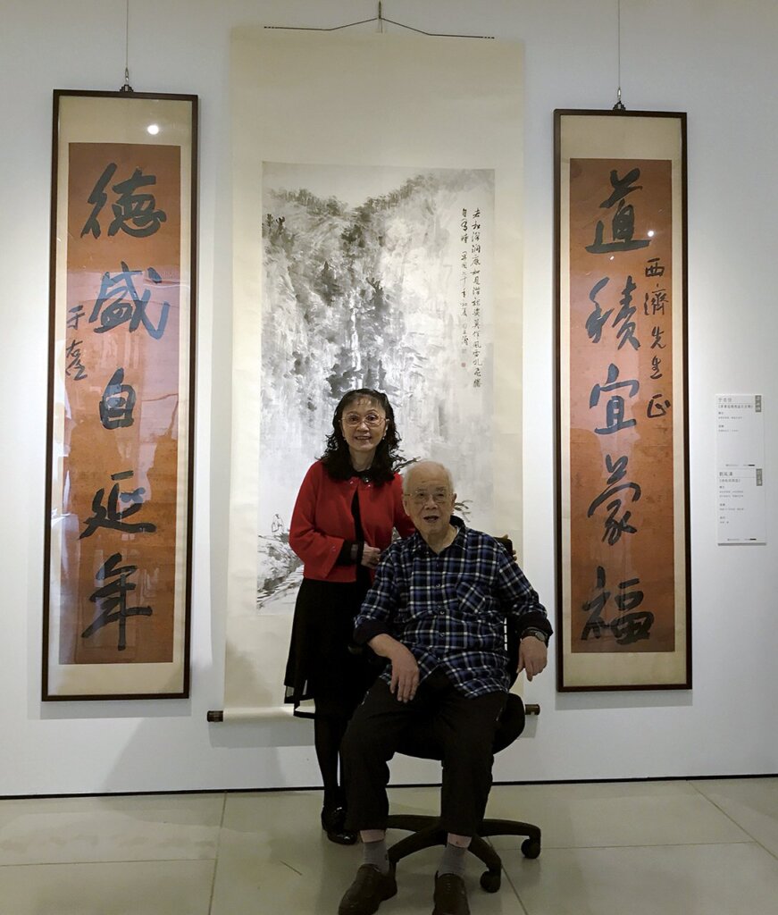 吳平與劉延濤女公子劉彬彬。攝影／藍玉琦。