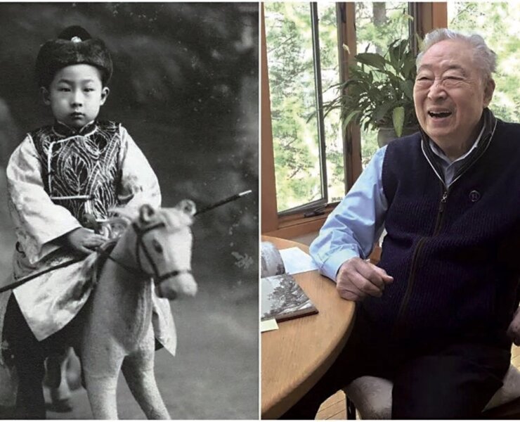 翁萬戈1921和2018年。