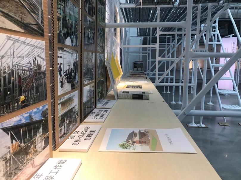 高雄市立美術館「為無為——謝英俊建築實踐展」展覽現場。（高雄市立美術館提供）