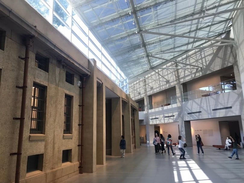 台南市美術館展間一隅。（攝影／王萱）